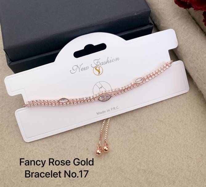 14 Designer Rose Gold Bracelets Wholesale Shop In Surat
